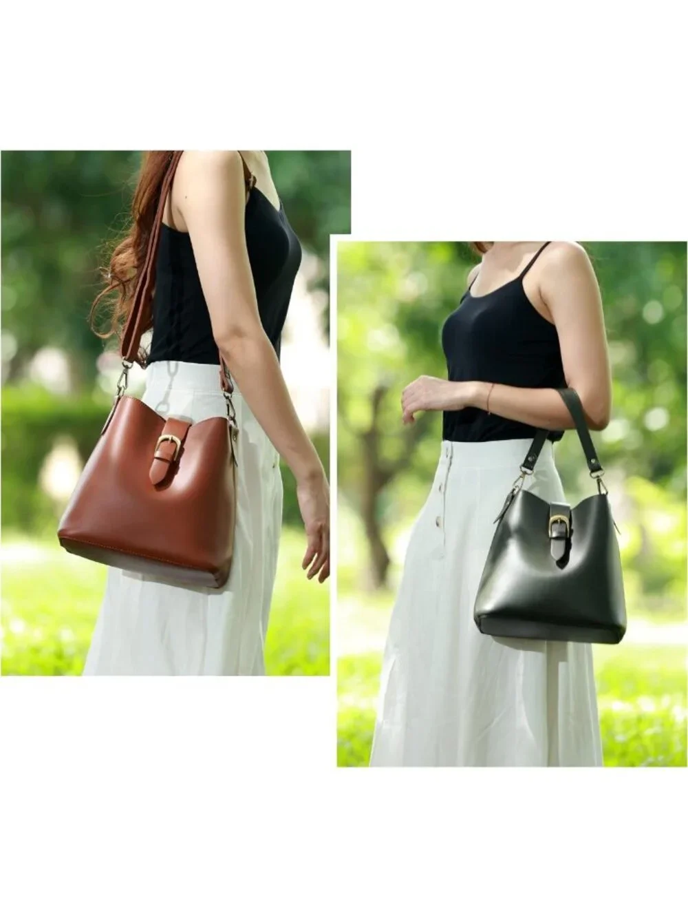 Vegan Leather Hobo Bag for Women | Retro Casual Purse | Vintage Shoulder Handbag